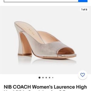 Coach leather Laurence heel